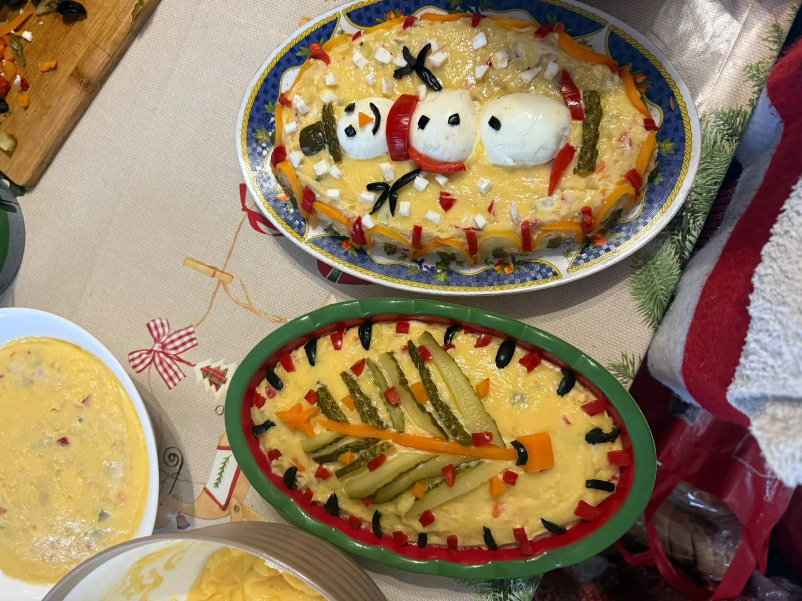 A festive dish, carefully decorated